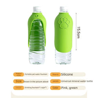 Portable Dog Cat Water Drinking Bowl Outdoor Pet Feeding Cup Leakproof Silicone Foldable Bottle Dispenser Pet Travel Supplies