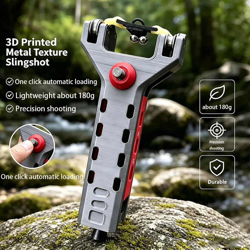 3D-gedruckte Schleuder mit automatischem Ladesystem und Rollenmechanismus – Zubehör für Outdoor und Freizeit