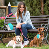 New 2026 2 in 1 Portable Dog Water Bottle with Lanyard Foldable Silicone Bowl Leak Proof Compact Travel Pet Feeding Bottle Hot
