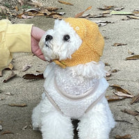 new Pet Plush Lamb Plush Head Pullover Hat Dog Cat Autumn Winter Lovely Loose Warm Head Protector Ear Hat Doggy Outing Hat 2026