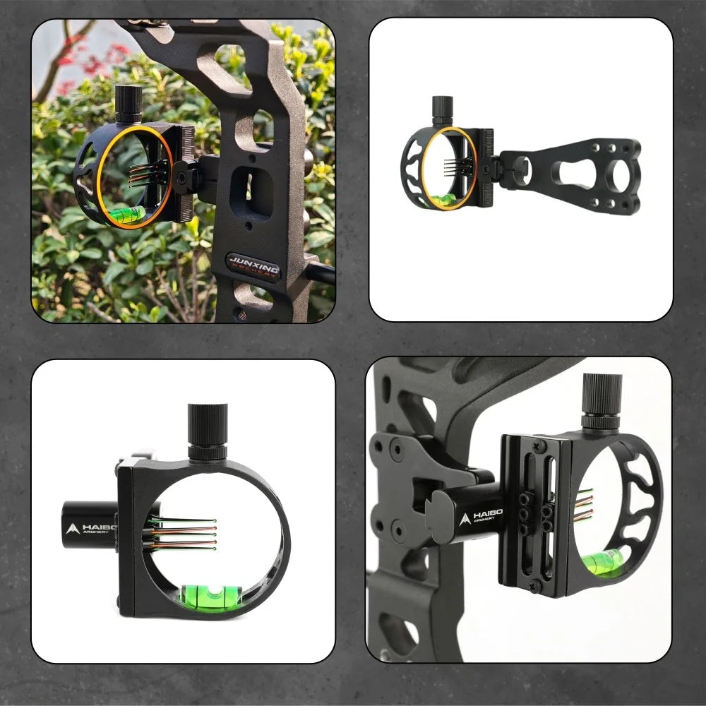 Compound-Bogen Visier – 0,019" Fiber Optik mit CNC-Aluminium Rahmen