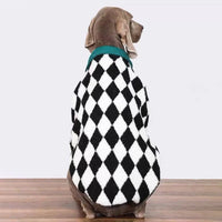 Dog Winter Coat For Large Dogs Thickened Plaid Pattern Warm Fleece Dog Jacket For Labrador Border Collie Doberman Pet Apparel