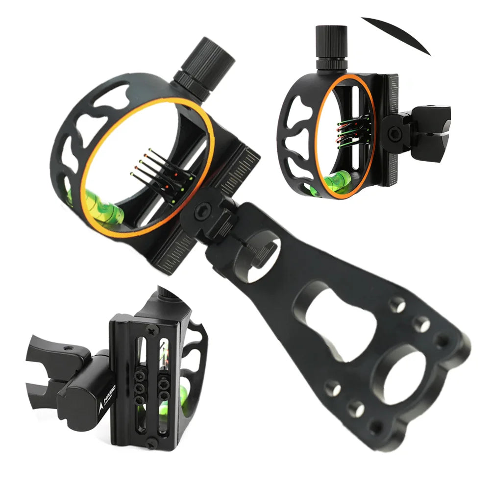 Compound-Bogen Visier – 0,019" Fiber Optik mit CNC-Aluminium Rahmen
