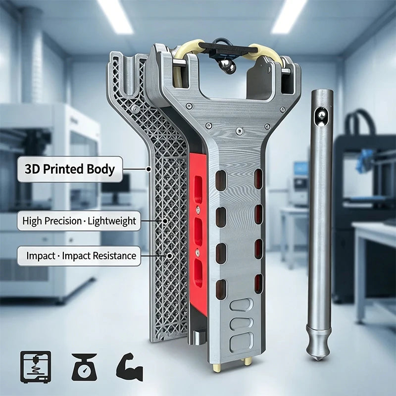 3D-gedruckte Schleuder mit automatischem Ladesystem und Rollenmechanismus – Zubehör für Outdoor und Freizeit